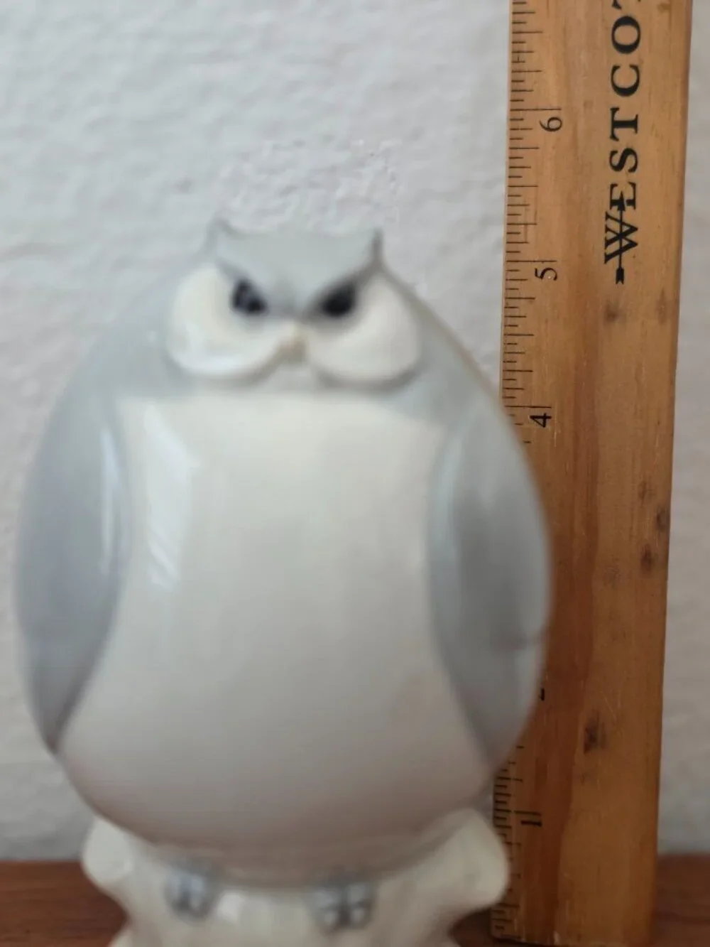 Vintage ROYAL ORLEANS Porcelain Gray & White 5.5